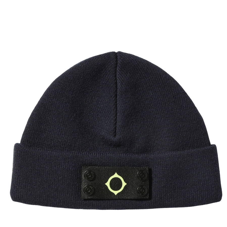 MA.STRUM Logo Badge Ink Navy Beanie