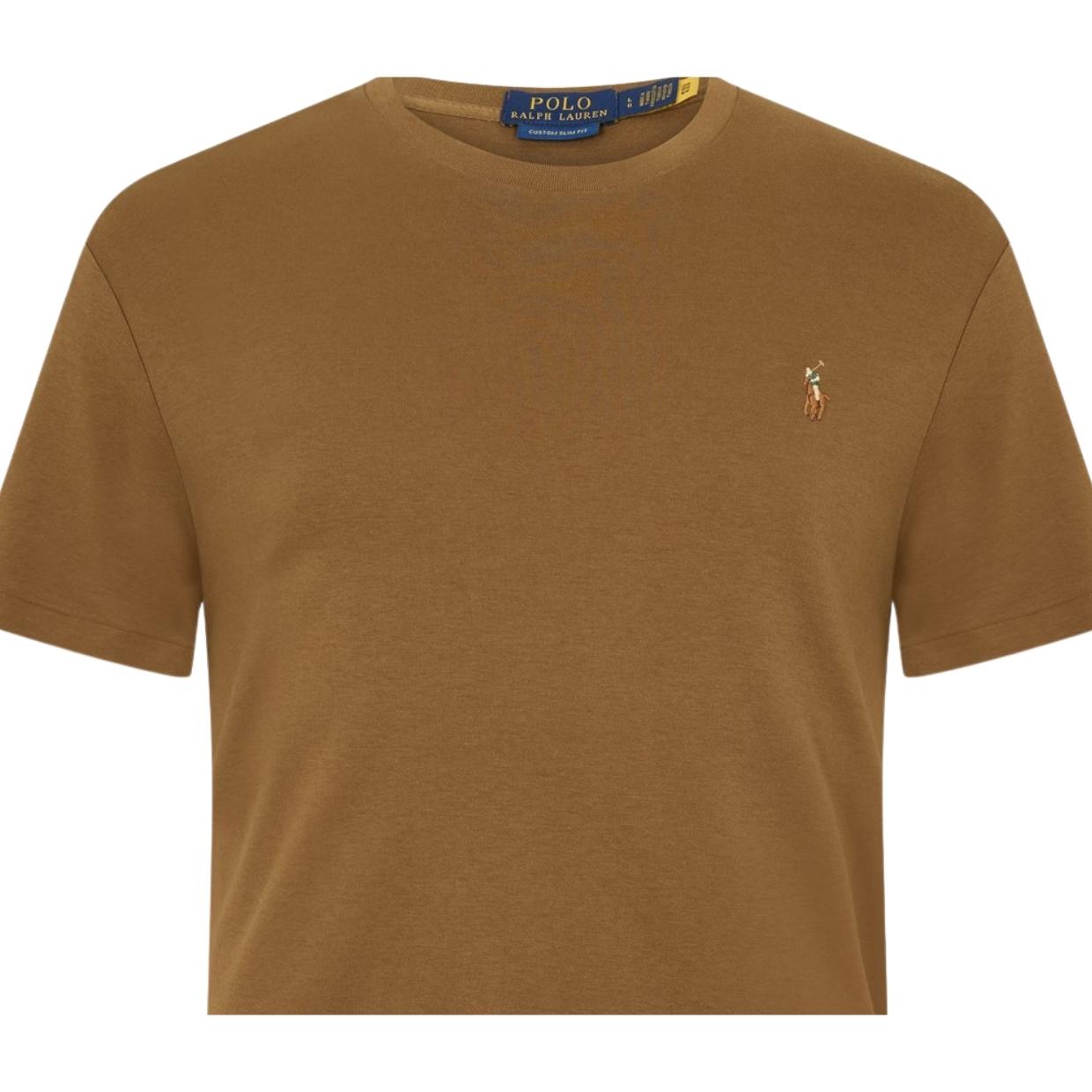 Polo Ralph Lauren Embroidered Logo Brown T-Shirt