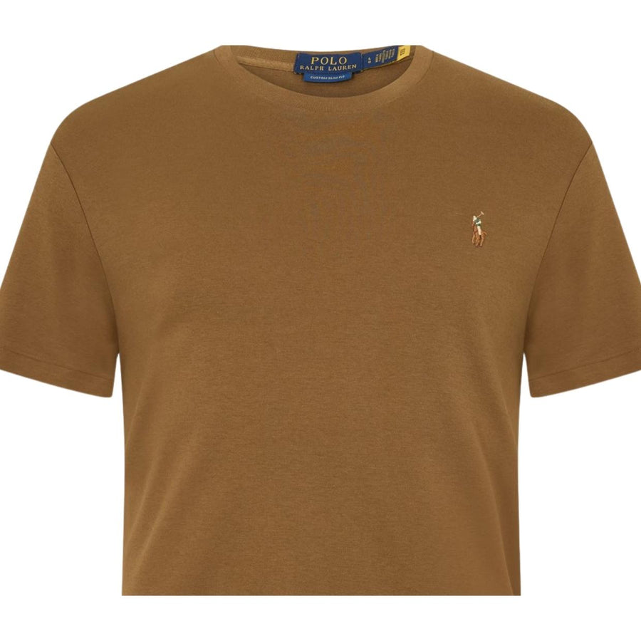Polo Ralph Lauren Embroidered Logo Brown T-Shirt