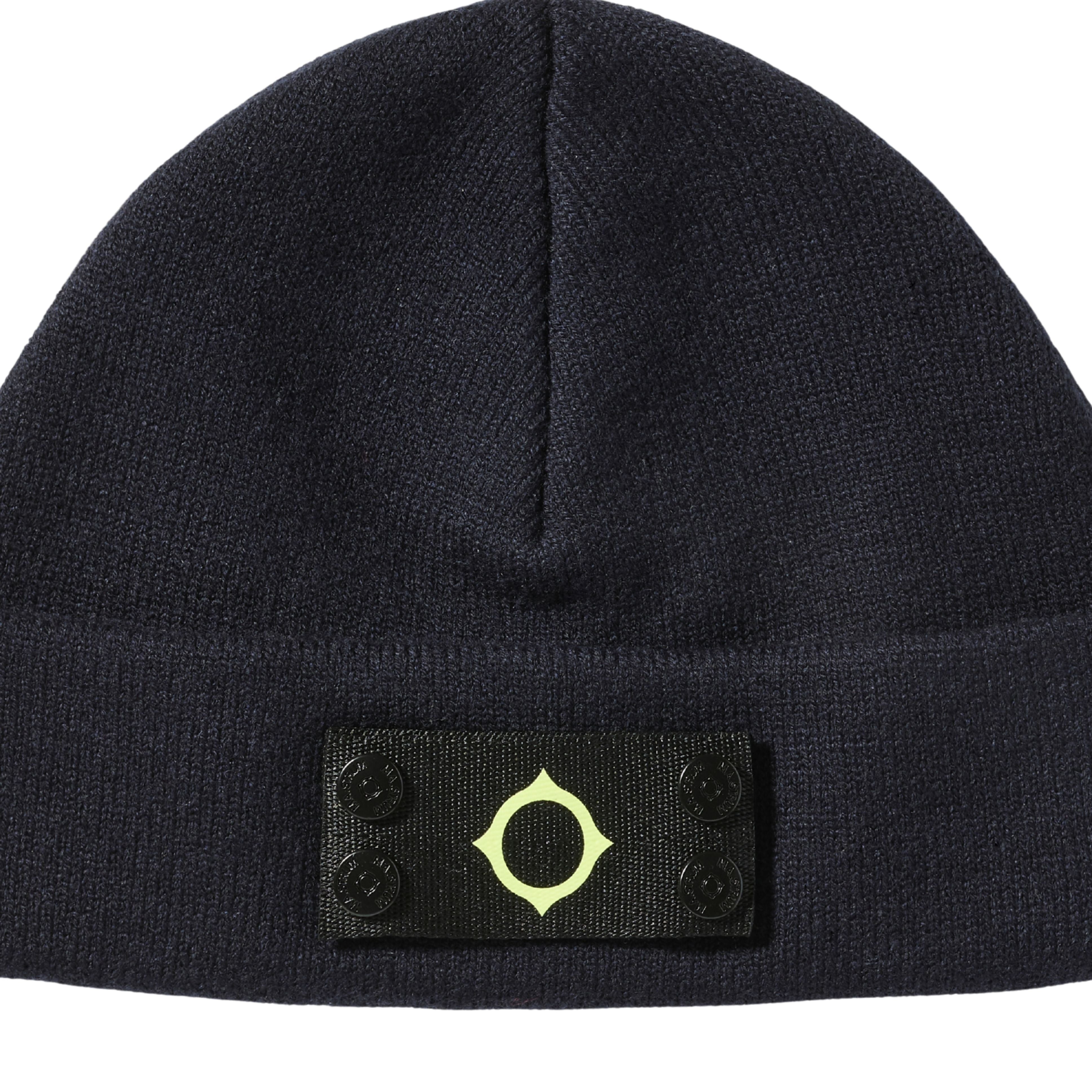 MA.STRUM Logo Badge Ink Navy Beanie