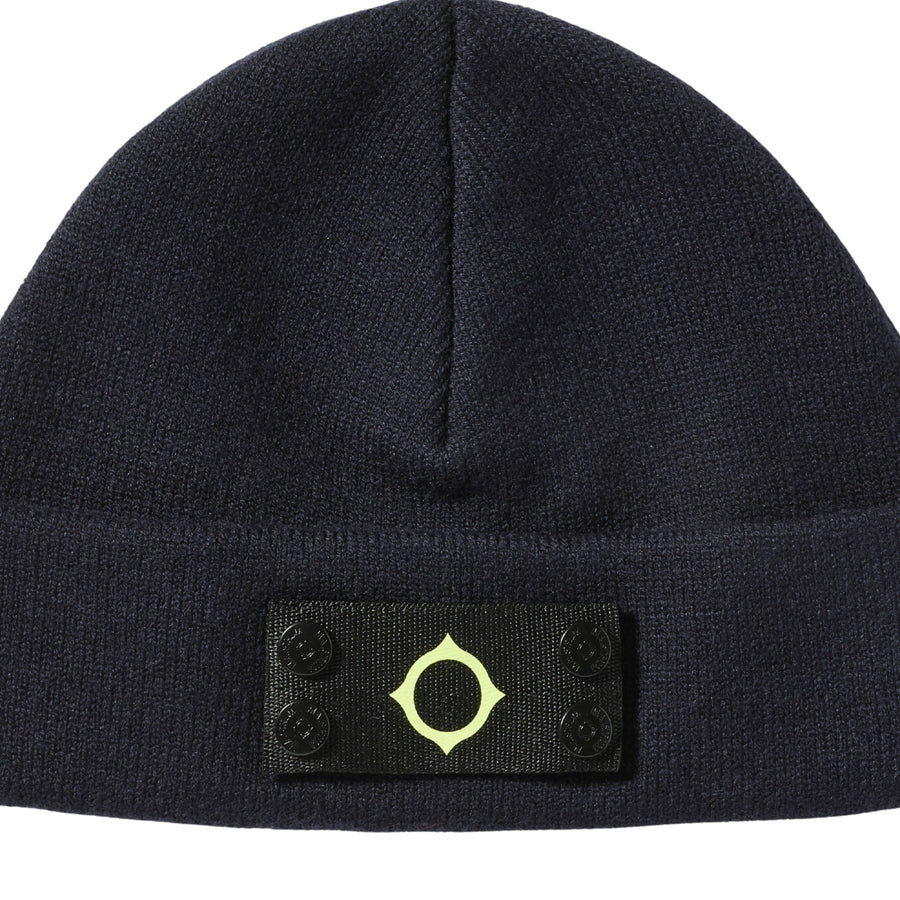 MA.STRUM Logo Badge Ink Navy Beanie