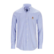 Polo Ralph Lauren Classic Fit Stripe Cotton Poplin Crest Shirt