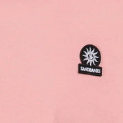 Sandbanks Logo Badge Slim Fit Dusty Pink T-Shirt