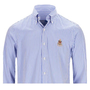 Polo Ralph Lauren Classic Fit Stripe Cotton Poplin Crest Shirt