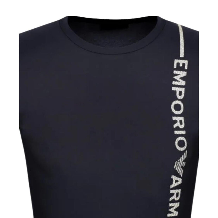 Emporio Armani Bodywear Side Logo Navy T-Shirt