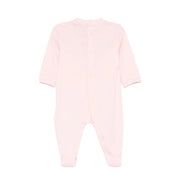 Moschino Baby Print Logo Pink Babygrow