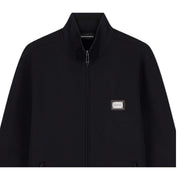 Emporio Armani Regular Fit Logo Plaque Zip Sweatshirt