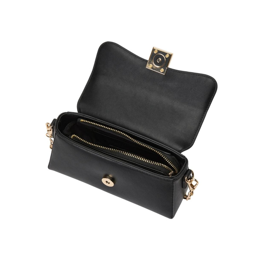 Valentino Bags Evissa Flap Black Shoulder Bag
