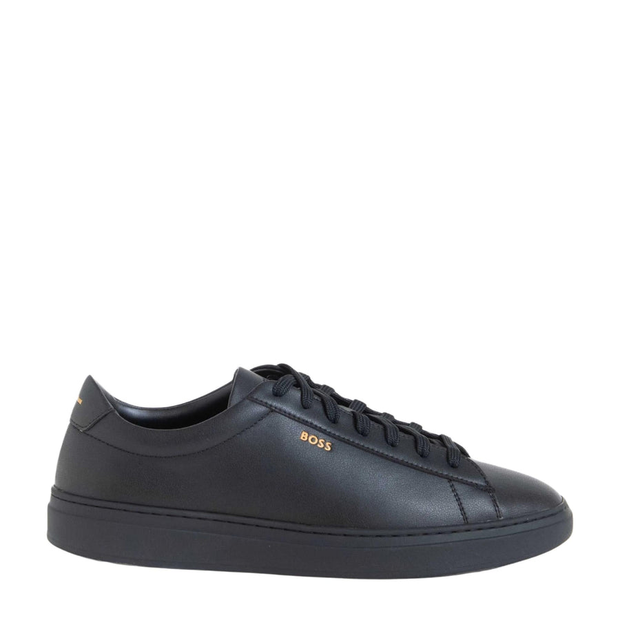 BOSS Kieran Signature Stripe Black Cupsole Trainers