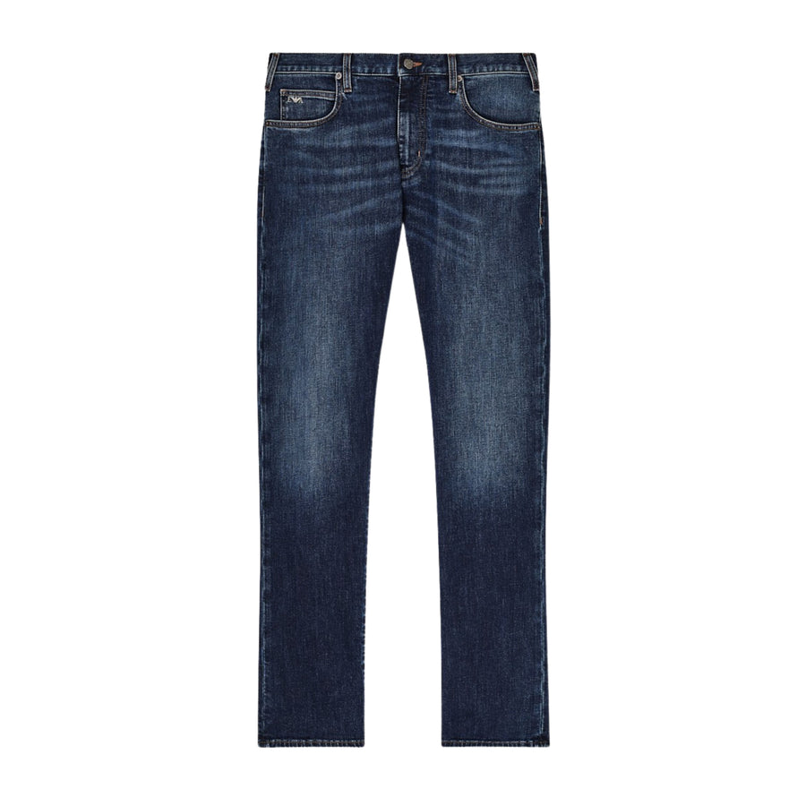 Emporio Armani J45 Regular Fit Blue Denim Jeans