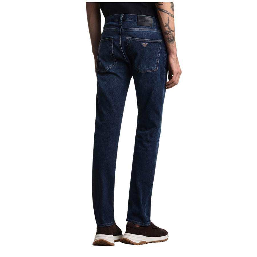 Emporio Armani J45 Regular Fit Blue Denim Jeans