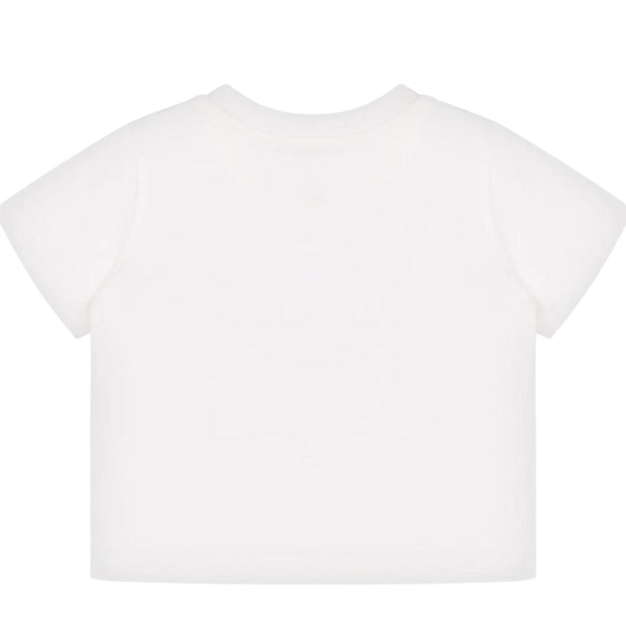 Moschino Baby Teddy Bear Print Off-White T-Shirt