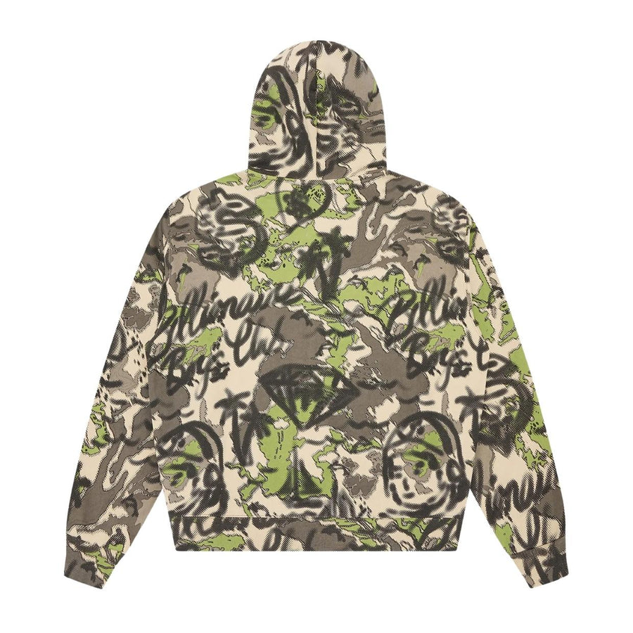 Billionaire Boys Club Overlay Brown Camo Oversized Zip Hoodie
