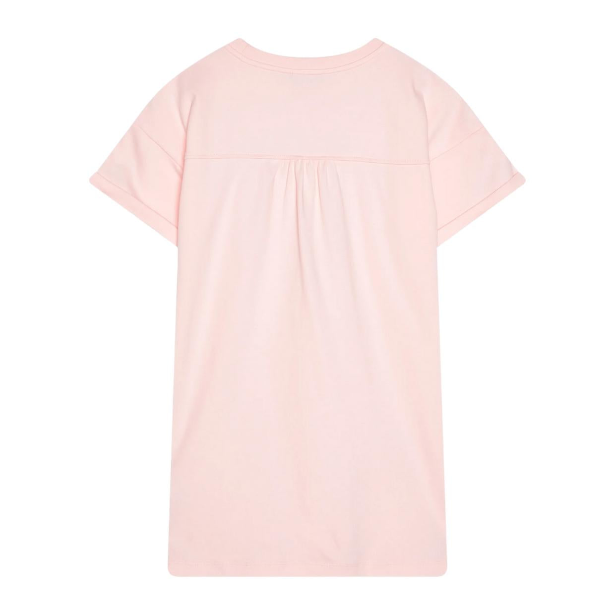 Moschino Kids Printed Logo Teddy Bear Pink Dress