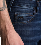 Emporio Armani J45 Regular Fit Blue Denim Jeans