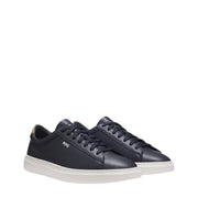 BOSS Kieran Signature Stripe Dark Blue Cupsole Trainers