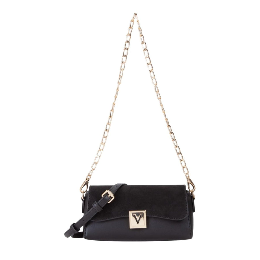 Valentino Bags Evissa Flap Black Shoulder Bag