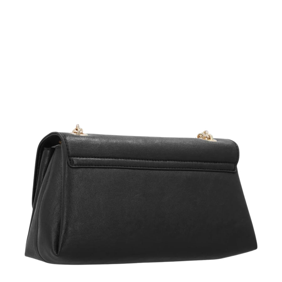 Love Moschino Gold Tone Logo Black Shoulder Bag