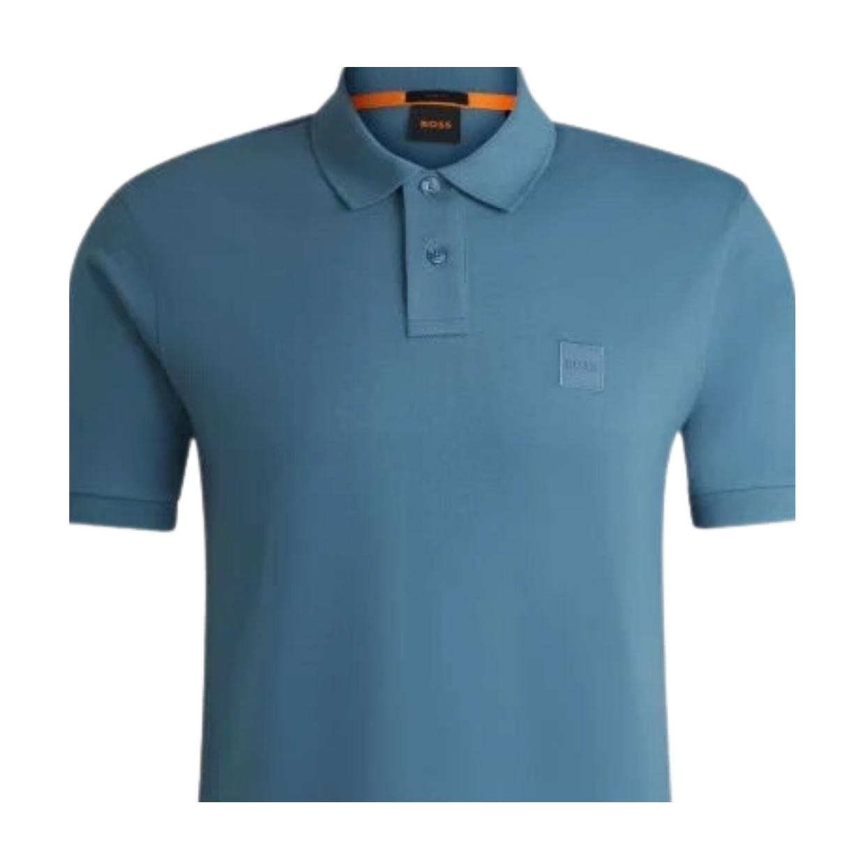 BOSS Slim Fit Passenger Blue Polo Shirt