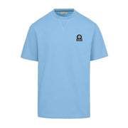 Sandbanks Relaxed Fit Double Jersey Dusty Blue Sweat T-Shirt