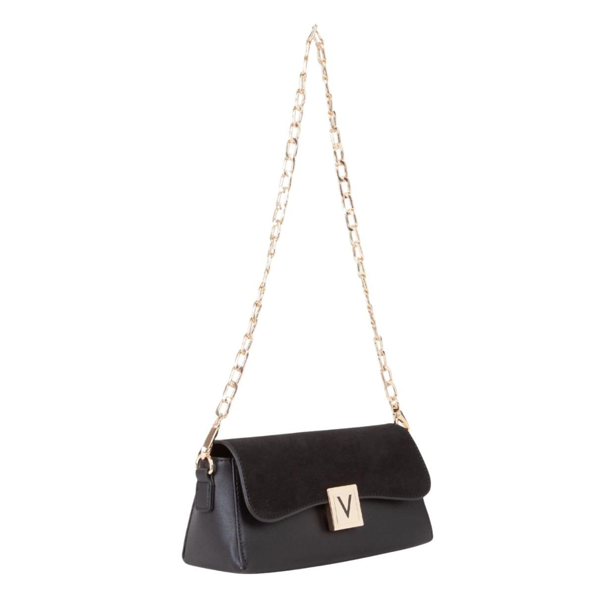 Valentino Bags Evissa Flap Black Shoulder Bag