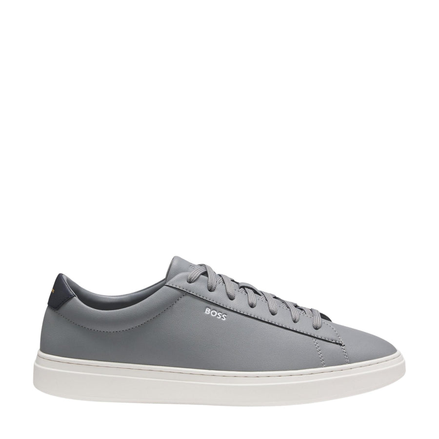 BOSS Kieran Signature Stripe Grey Cupsole Trainers