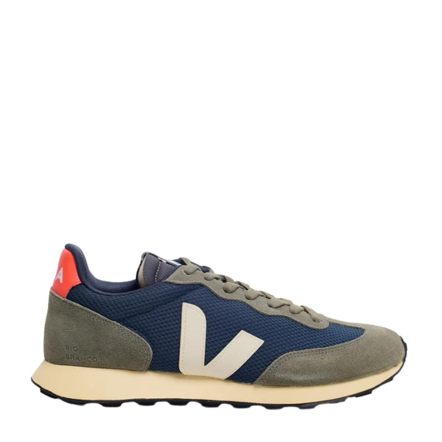 VEJA Rio Branco II Alveomesh Nautico White Orange Trainers