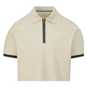 Sandbanks Silicone Zip Stone Polo Shirt