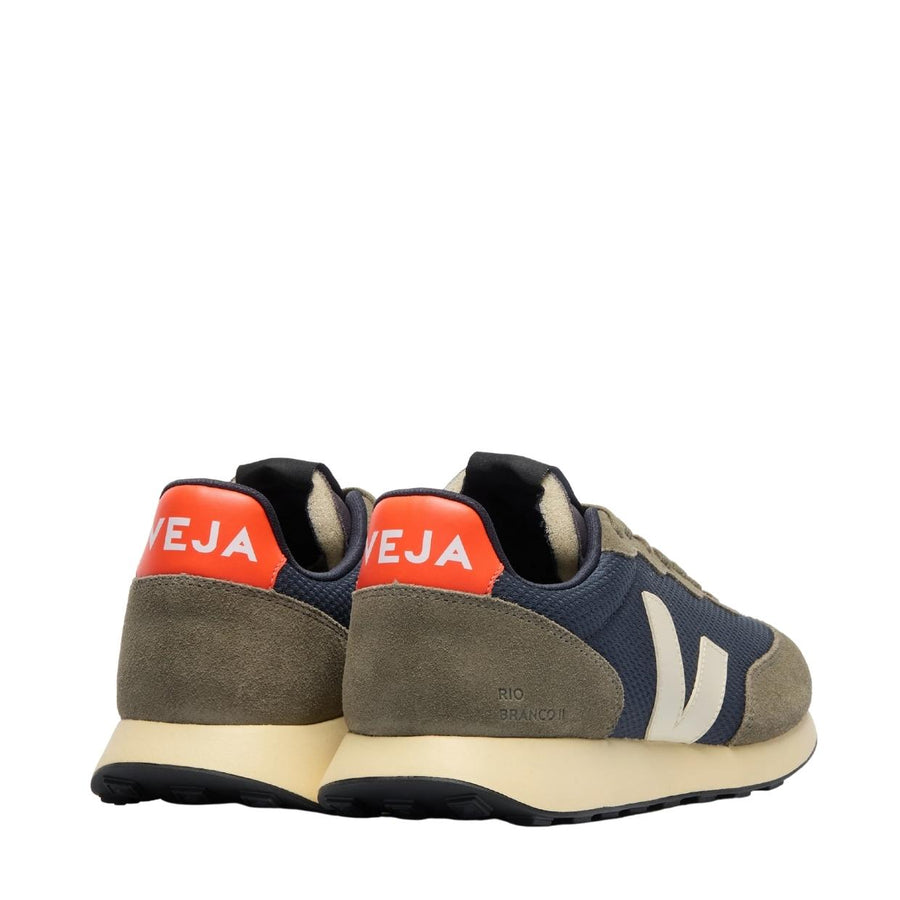 VEJA Rio Branco II Alveomesh Nautico White Orange Trainers