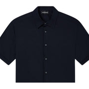 Emporio Armani Pima Cotton Short Sleeve Dark Navy Shirt