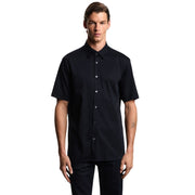 Emporio Armani Pima Cotton Short Sleeve Dark Navy Shirt