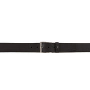 Emporio Armani Black Tumbled Leather Belt
