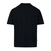 Aquascutum Active Club Check Shoulder Black T-Shirt