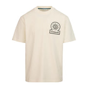 Sandbanks Raised Rubber Logo Double Jersey Off-White T-Shirt