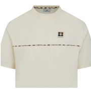 Aquascutum Active Club Check Piping Off-White T-Shirt