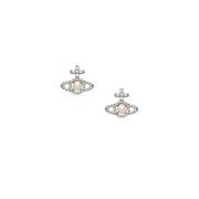 Vivienne Westwood Olympia Pearl Platinum Creamrose Earrings