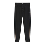 BOSS Embroidered Logo Stripe Black Sweat Pants
