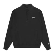 Billionaire Boys Club Logo Patch Black Half Zip Sweatshirt