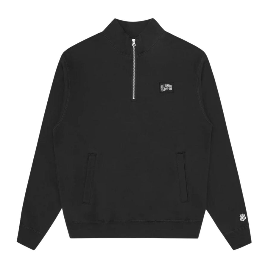 Billionaire Boys Club Logo Patch Black Half Zip Sweatshirt