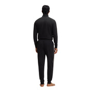 BOSS Embroidered Logo Stripe Black Sweat Pants