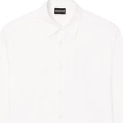 Emporio Armani Pima Cotton Long Sleeve White Shirt