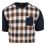 Aquascutum Active Macro Iconic Pocket Navy T-Shirt