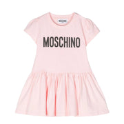 Moschino Baby Printed Logo Pink Dress
