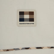 Aquascutum Active Club Check Piping Off-White T-Shirt