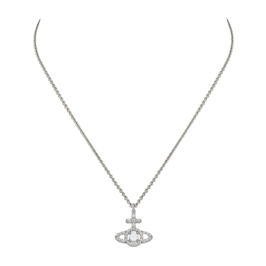 Vivienne Westwood Olympia Platinum Cubic Zirconia Pendent Necklace
