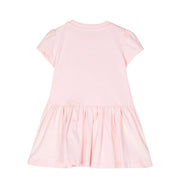 Moschino Baby Printed Logo Pink Dress