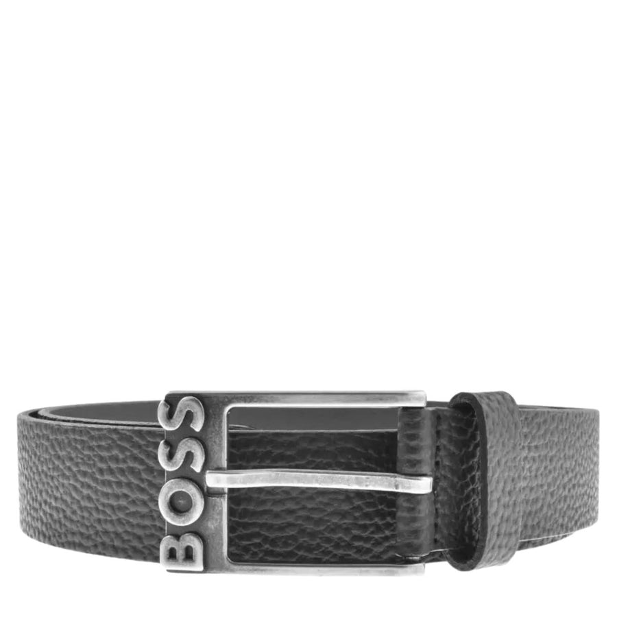 BOSS Simo GR Black Leather Belt