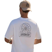 Sandbank 3D Logo Print White T-Shirt