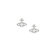 Vivienne Westwood Olympia Platinum Cubic Zirconia Earrings