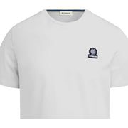 Sandbanks Logo Badge Slim Fit White T-Shirt